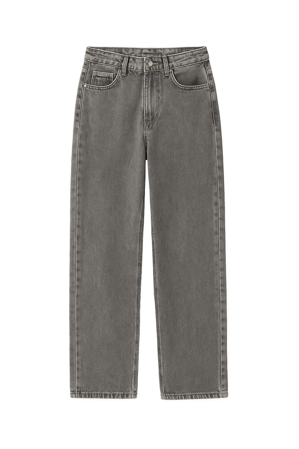 Solvyn Premium Smoky Grey Straight Fit Denim