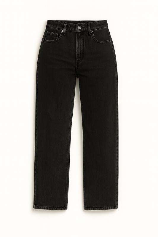 Solvyn Premium Charcoal Fade Straight Fit Denim