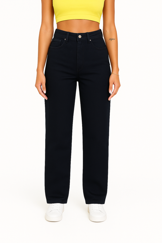 Solvyn Signature Eclipse Black Straight Fit Denim